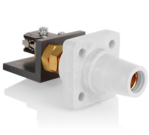 Leviton 16RSW-TUW 16 Series Female Connector, #2 - 4/0 AWG, Threaded Stud with Microswitch, Self-Clinching Nuts