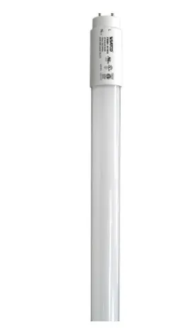 SATCO S11955 5.83-ft LED T8 Tube, G13, Ballast Bypass, Single End, Wattage 30W, Color Temperature 4000K