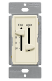 Enerlites 17001-F3-LA Single-Pole 3 Speed in-Wall Ceiling Fan Control & Dimmer Light Switch, 2.5A, Light Almond