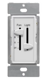 Enerlites 17001-F3-W Single-Pole 3 Speed in-Wall Ceiling Fan Control & Dimmer Light Switch, 2.5A, White