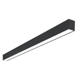 EnvisionLED LED-UDL2-4FT-3P50-5CCT-BL 4-ft Adjustable Watt LED C-Line Suspended Linear With Uplight, 120-277V, Black Finish