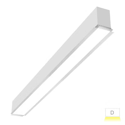 EnvisionLED LED-ALIN2-FL-4FT-3P50-D-5CCT-TML 4Ft Arcy-Line Trimless Architectural Linear Fixtures With Frosted Lens - Finish: White