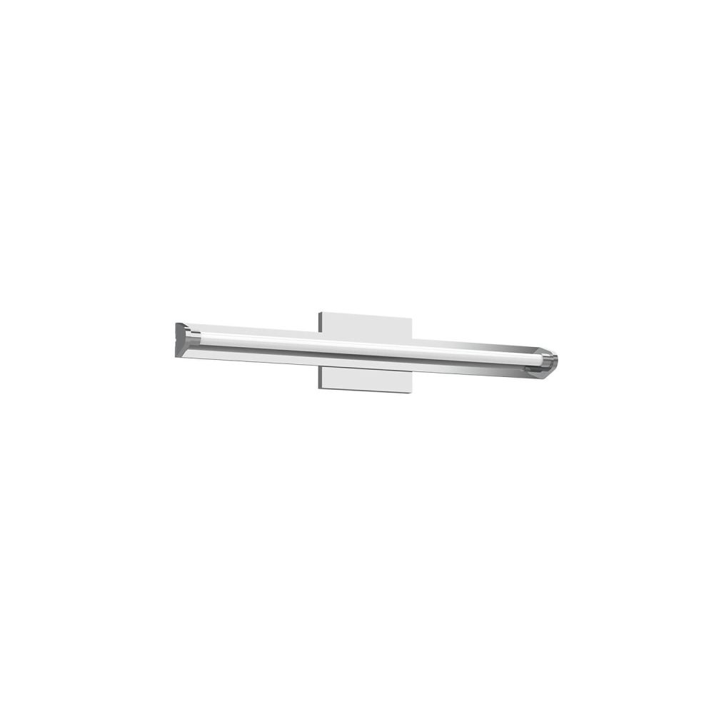 Kuzco Lighting VL60624-CH-UNV Plymouth 24 inch LED Bath Vanity Light in Chrome with Frosted PC Diffuser