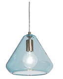 AFX Lighting AGP10MBSNAQ Armitage 10" Wide Mini Pendant Light, Blue Finish