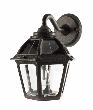 Gama Sonic 177010 Polaris Polaris Solar Wall Light - Black