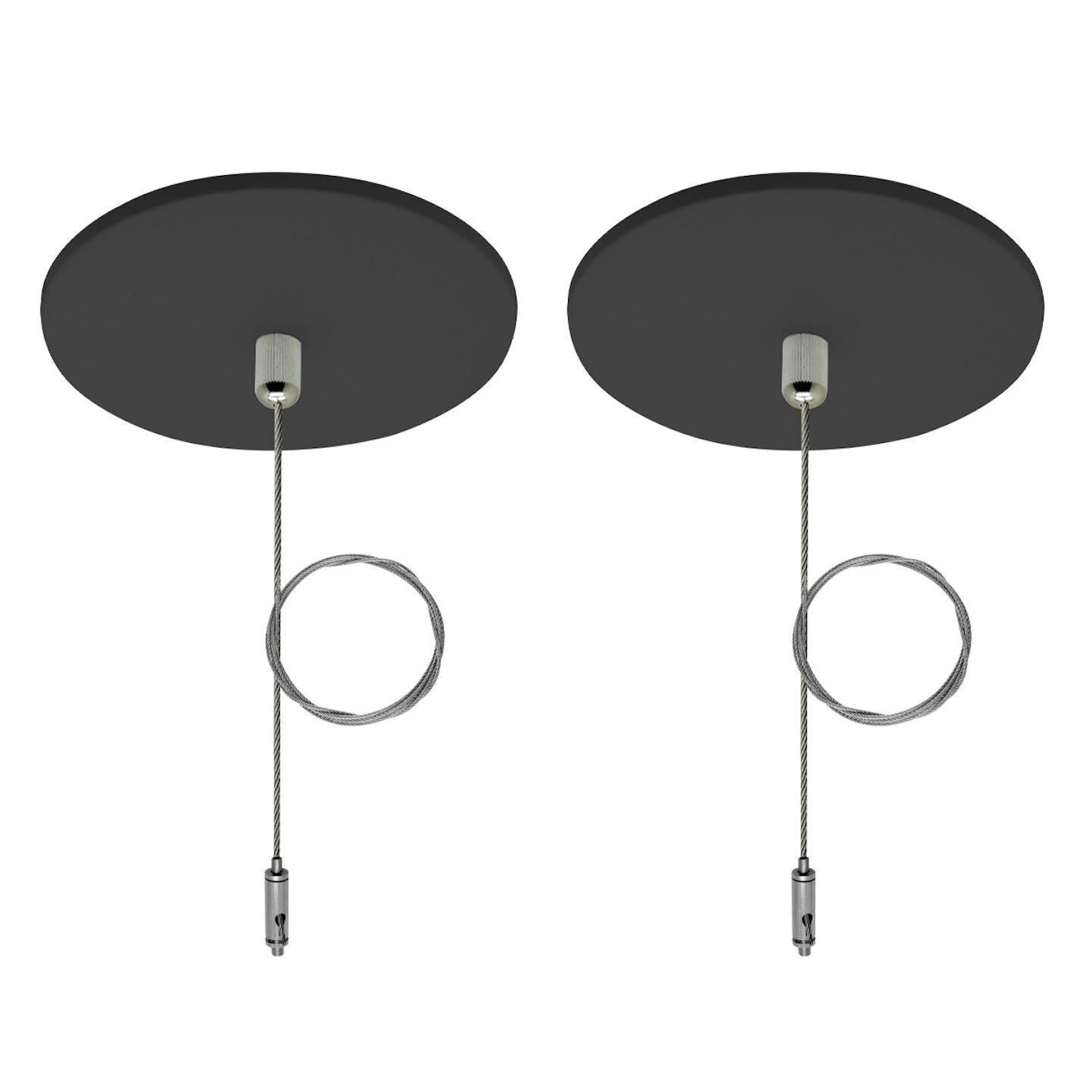 EnvisionLED UDL2-6FT-CPR-1WR-BL Canopy Suspension Kit Adjustable Length Black