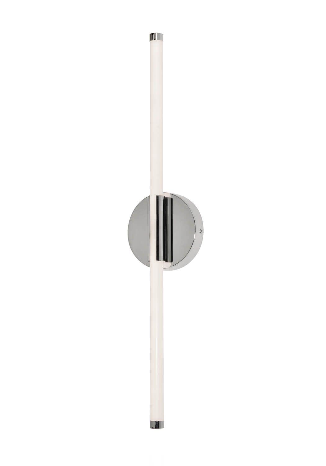 AFX Lighting RSKS0524L30D1PC Rusnak 24 Inch Tall LED Wall Sconce In Polished Chrome With White Acrylic Diffuser