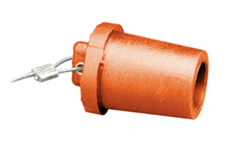 Leviton 17P21-O 17 Series Cap, Male, Orange Finish