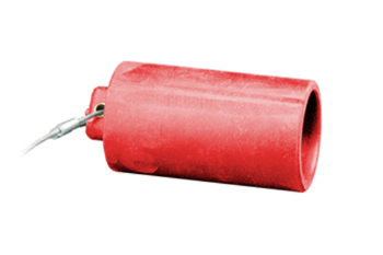 Leviton 17P22-R Female Cap for 23 Series Panel Mount Receptacles, Red Finish