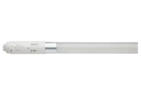 SATCO S16432 LED T8 Tube, Type B, Single & Double-Ended, Wattage 11W, Voltage 120-277V, Multi-Color Temperature, White