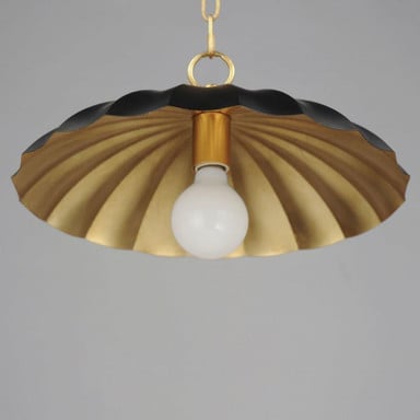 Maxim Lighting 18055MWGL Primrose Pendant - Underside Interior View