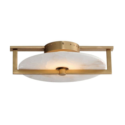Maxim Lighting 18200WANAB Quarry Natural Aged Brass Flush Mount - Ceiling Mount Configuration