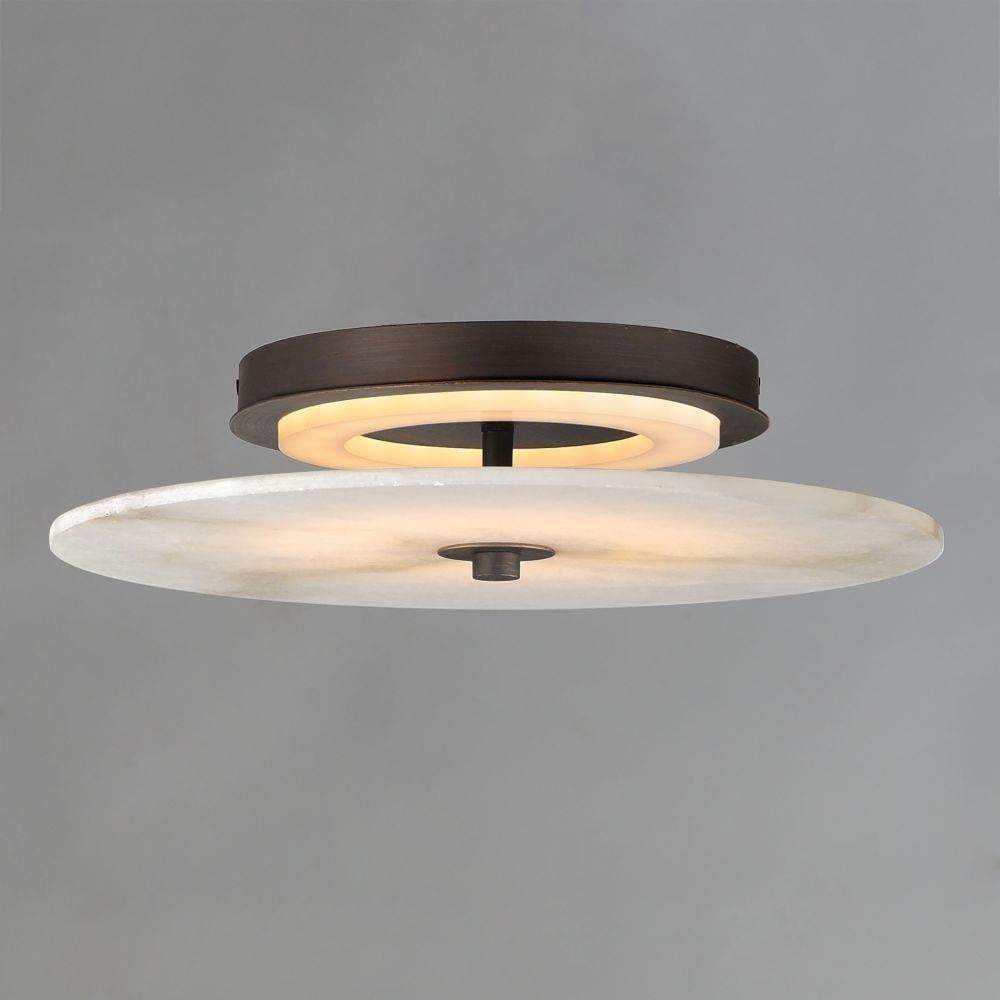 Maxim Lighting 18202WADBZ Quarry LED Flush Mount Ceiling Light Illuminated - Darkened Bronze Finish