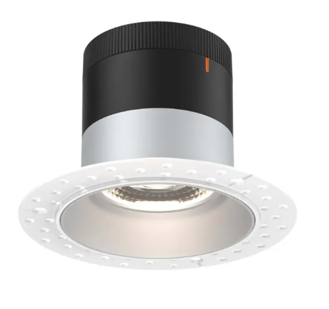 Dals Lighting RC04-CC-60-RGAZ-TL 4" LED Sloped Recessed Downlight, Selectable Wattage 16W, 20W, 24W, Multi-Color Temperature, 2,200 Lumens,  60° Beam Angle, Voltage 120-347V, Alzak Reflector / Trimless