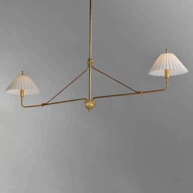 Maxim Lighting 18312SWGL Kismet 2 Light Hand-Applied Gold Leaf Linear Pendant - Detail View