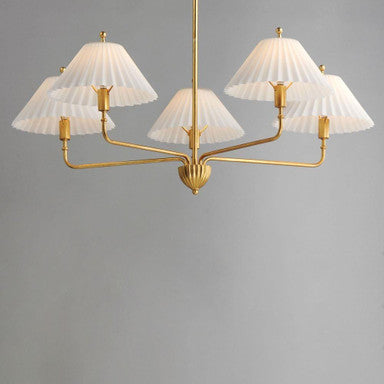 Maxim Lighting 18315SWGL Kismet 5 Light Gold Leaf Chandelier - Wide Angle View