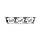 Eurofase Lighting TE213GU10-02 LED Recessed Light without Trim, 3-Light, GU10, Wattage 150W, Voltage 120V, White