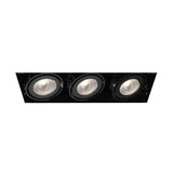 Eurofase Lighting TE213GU10-01 LED Recessed Light without Trim, 3-Light, GU10, Wattage 150W, Voltage 120V, Black