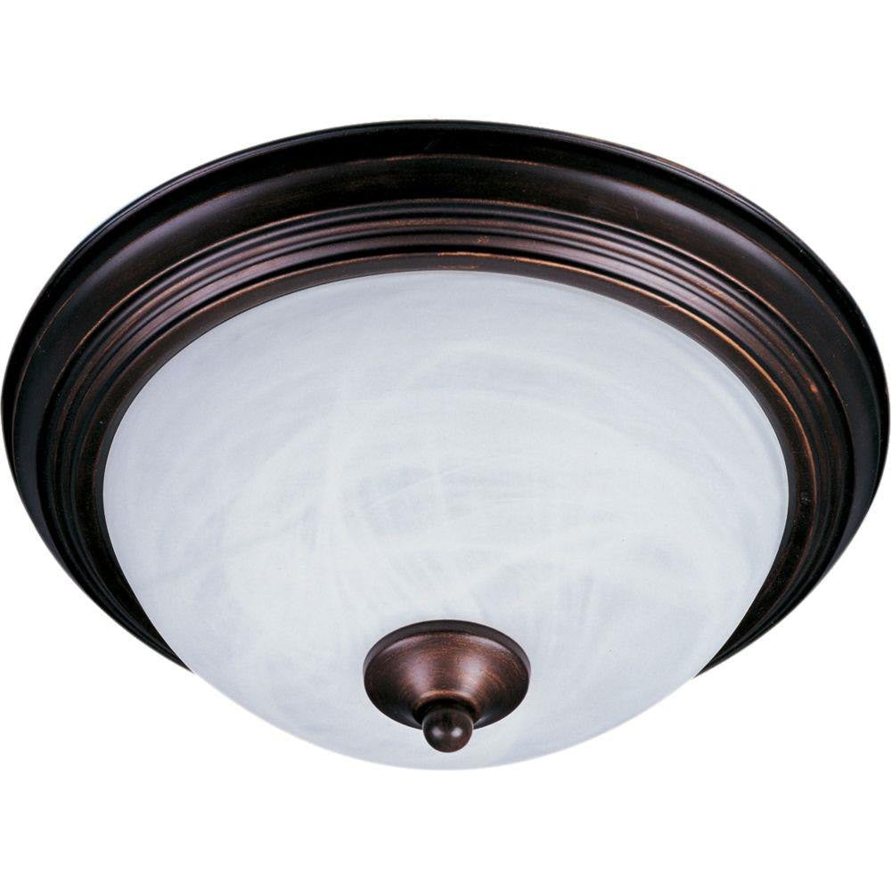 Maxim Lighting 1940MROI Outdoor Essentials 1 Light Oil Rubbed Bronze Outdoor Flush Mount
