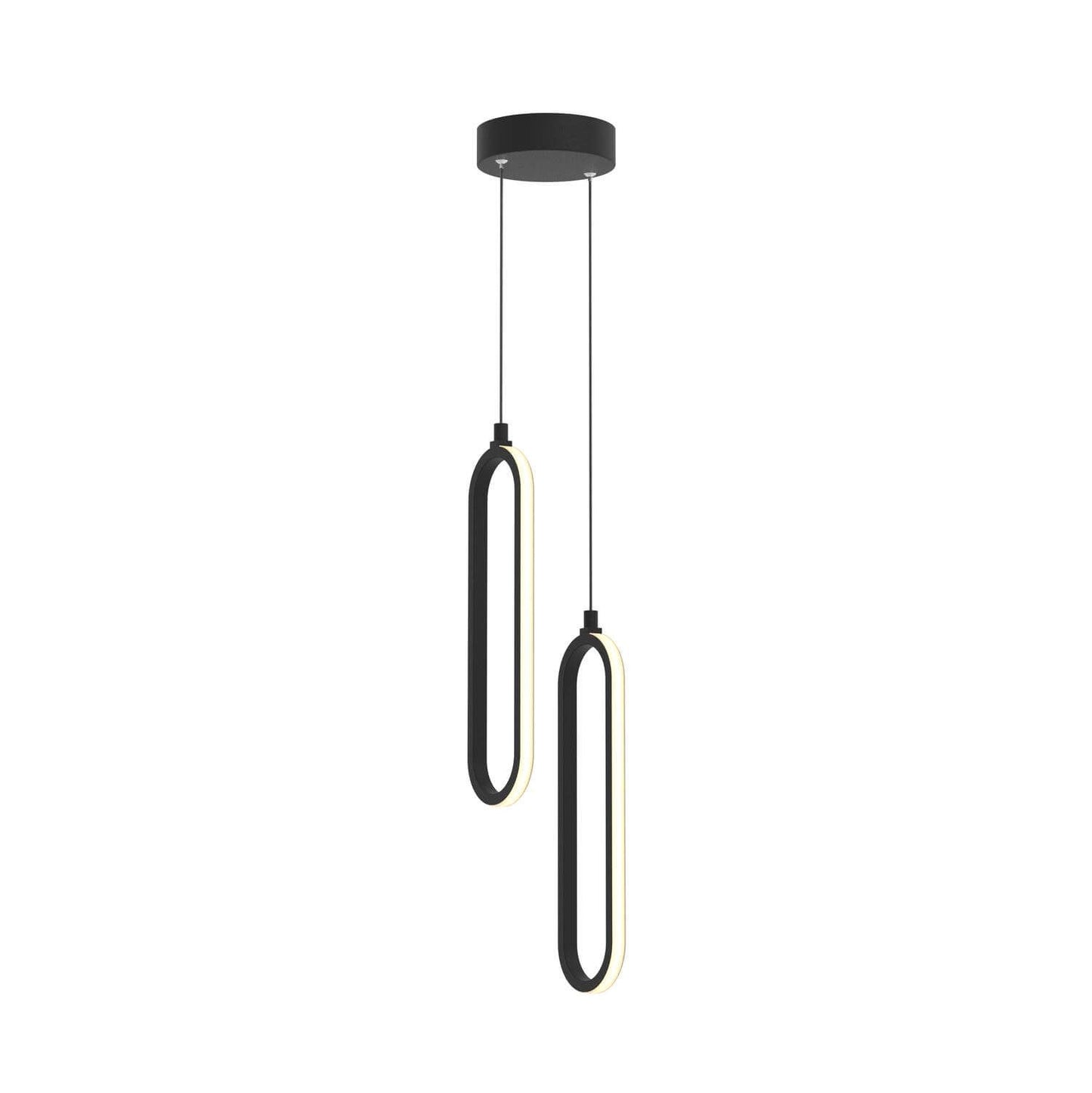 AFX Lighting SIEP12LAJD1BKRND2 Sienna 5 Inch CCT LED Multi-Port Mini Pendant In Black With White Acrylic Diffuser