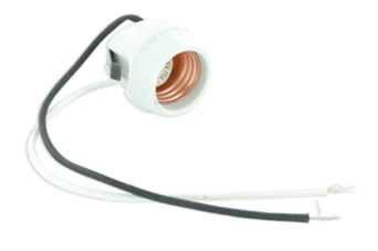 Leviton 18876 Medium Base Hid Porcelain Lamp holder, 4kv Pulse Rated, Keyless