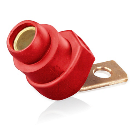 Leviton 18F21-UR 18 Series Female Angle Terminal Connector, #2 - 4/0 AWG, Bus Bar Mount