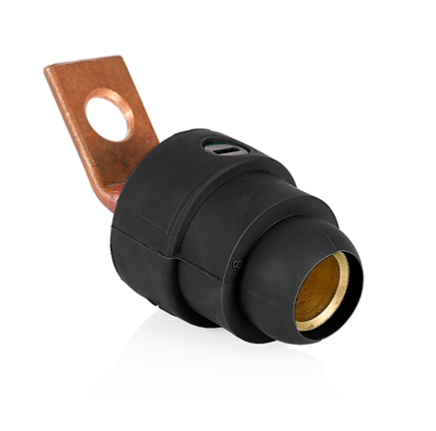 Leviton 18F22-UE 18 Series Female Offset Terminal Connector, #2 - 4/0 AWG, Bus Bar Mount