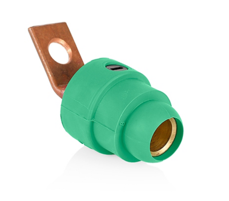 Leviton 18F22-UG 18 Series Female Offset Terminal Connector, #2 - 4/0 AWG, Bus Bar Mount