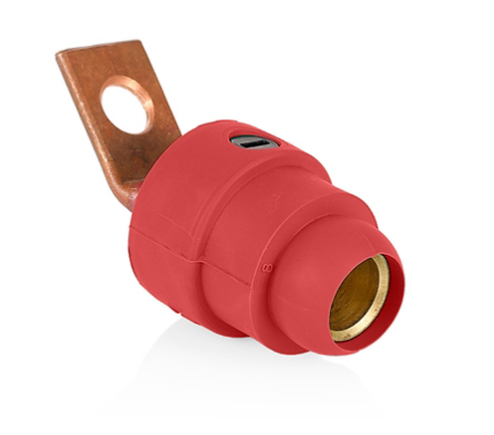 Leviton 18F22-UR 18 Series Female Offset Terminal Connector, #2 - 4/0 AWG, Bus Bar Mount