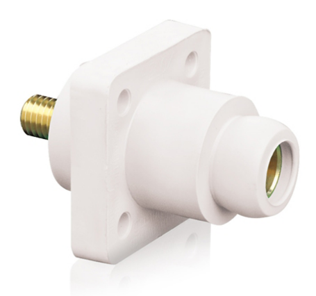 Leviton 18R22-UW 18 Series Female Receptacle, 90-Degree, #2 - 4/0 AWG, 0.75" Threaded Stud