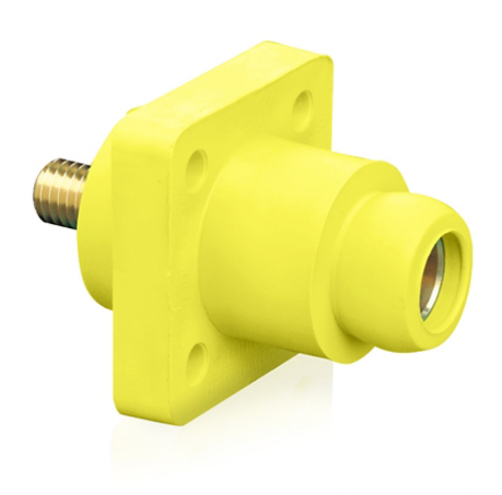 Leviton 18R22-UY 18 Series Female Receptacle, 90-Degree, #2 - 4/0 AWG, 0.75" Threaded Stud