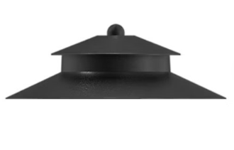 EnvisionLED PL-H-ALM-BL-3 Path Light Cap Style 3, Aluminum, Black