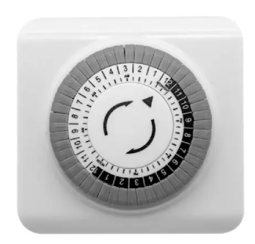 EnvisionLED MT-LV-PG Mechanical Timer, Voltage 125V, 60Hz, White