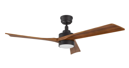 Carro USA CFR523M-L11-BM2-1 Westbury Modern Black LED 52" Home Ceiling Fan, Black/Antique Walnut Finish