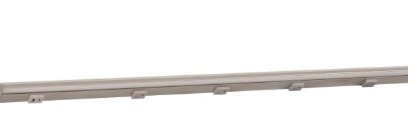 Task Lighting LPUL72T6RGSN 72-1/2" RM USB Series Lighted Power Strip, 600 Lm/Ft Higher Output, Satin Nickel Finish, Grey receptacles, Tunable-White 2700K–5000K