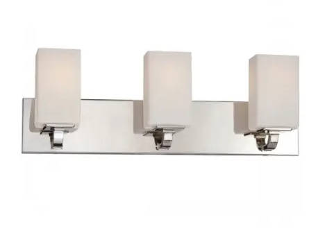 Nuvo 60-5183 23in Vista Vanity Light Fixture, 3-light, Polished Nickel