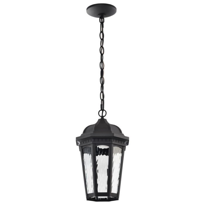 Nuvo 62-5944 East River Smart Starfish LED Hanging Lantern, RGBTW, Voltage 120V - Matte Black / Clear Water Glass