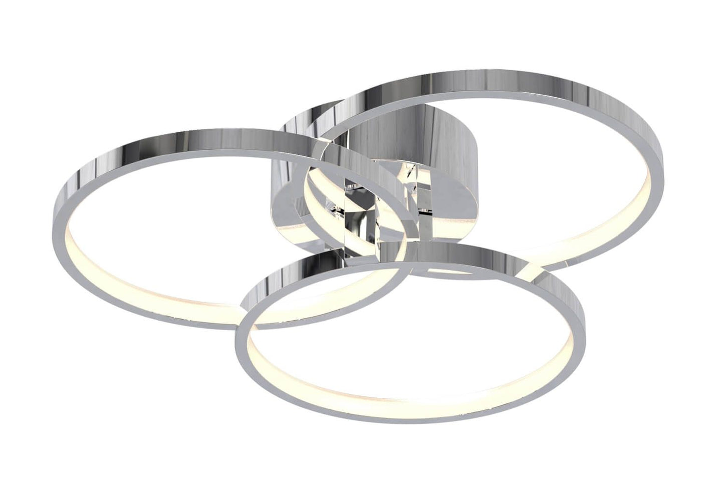 AFX Lighting ORIF16L30D1PC Orion 16 Inch LED Semi-Flush Mount In Polished Chrome With White Acrylic Diffuser