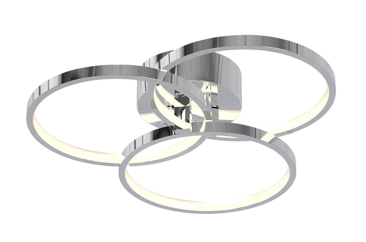 AFX Lighting ORIF16L30D1PC Orion 16 Inch LED Semi-Flush Mount In Polished Chrome With White Acrylic Diffuser