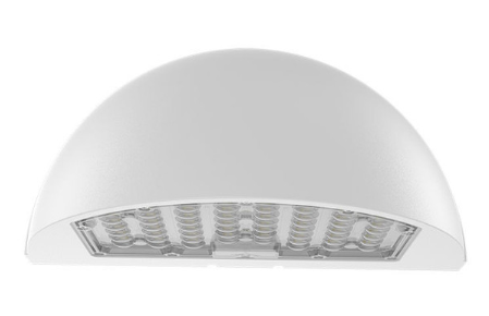 Westgate WPMX-24-40W-MCTPB-WH HALF-MOON Wall Pack, Selectable Wattage 24/32/40W, Multi-Color Temperature, Select Type 2/3/4 With Photocell, White Finish