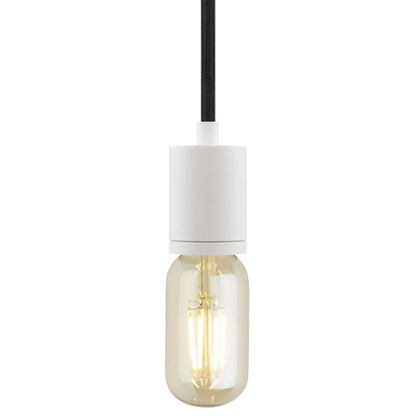 Visual Comfort Modern Collection 700TDSOCOPM16PW SoCo White Pendant Ceiling Light in Copper Cord, Modern Socket, 192"