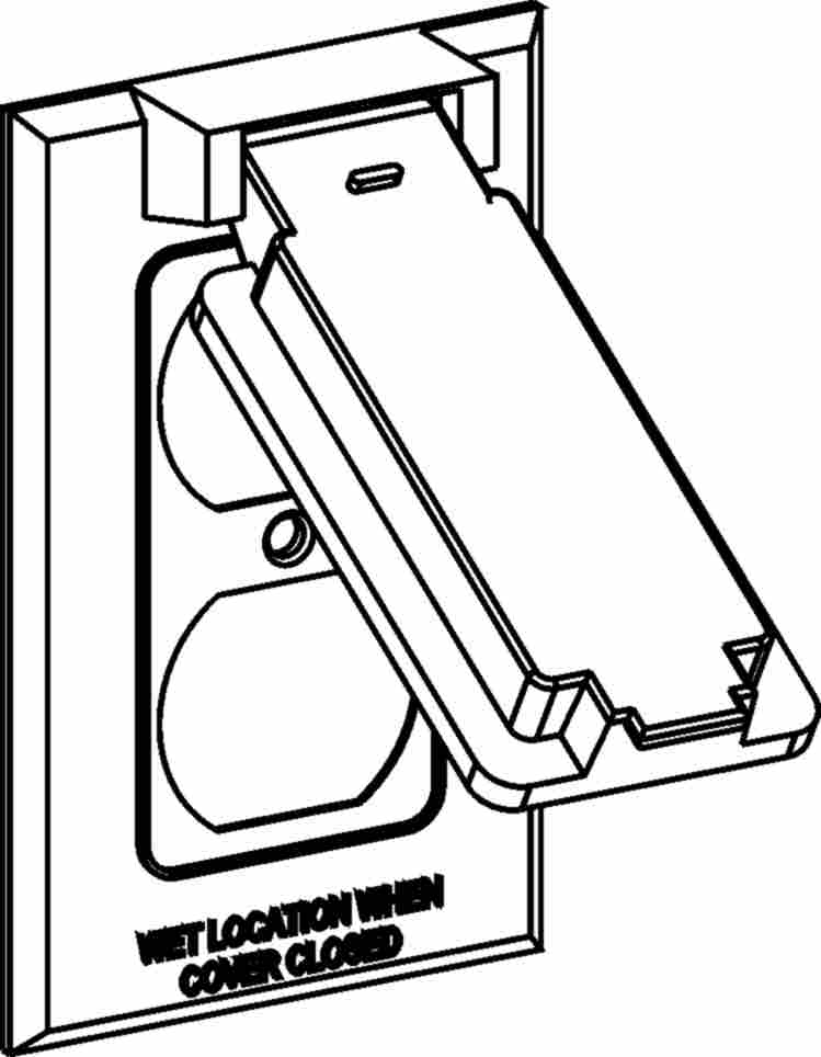 ORBIT 1C-DV Duplex 1-Gang Vertical Weatherproof Cover, Device Mount, Gray Finish