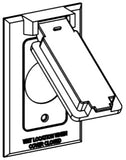 ORBIT 1C-SV-BR Electrical Box Cover W/ 1.406" Diameter Opening Vertical Zinc Weatherproof 1-Gang, Bronze Finish