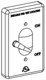 Orbit 1CA-SW-W 1-Gang Aluminum Weatherproof Lever Switch Cover, White Finish