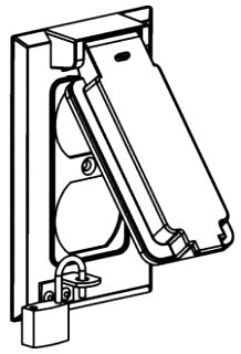 Orbit 1CL-SV 1.406" Diameter Opening Weatherproof 1-G Electric Box W/Lock Cover