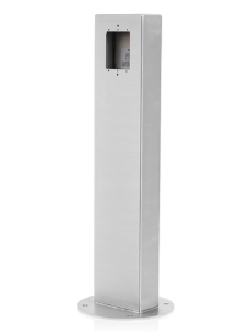 Leviton 1PS24-S 24" Power Pedestal, No Hinge, Surface Mount, Stainless Steel Finish