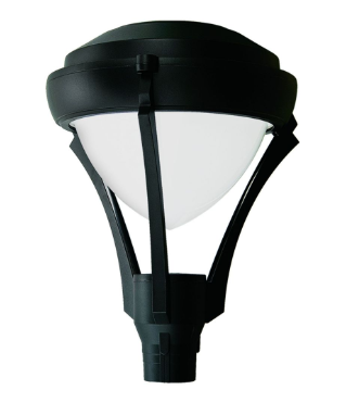 Dabmar Lighting GM590-L30-30K-B LED Cast Aluminum Post Top Light, E26, Color Temperature 3000K, Black Finish