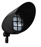 Dabmar Lighting FG23-L25S-64K-B Fiberglass Spot Light, E26, Color Temperature 6400K Spot Hood, Black Finish