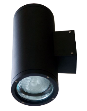 Dabmar Lighting DW3755-B Powder Coated Cast Aluminum UP/Down Light Wall Fixture, E26, No Bulb, Black Finish