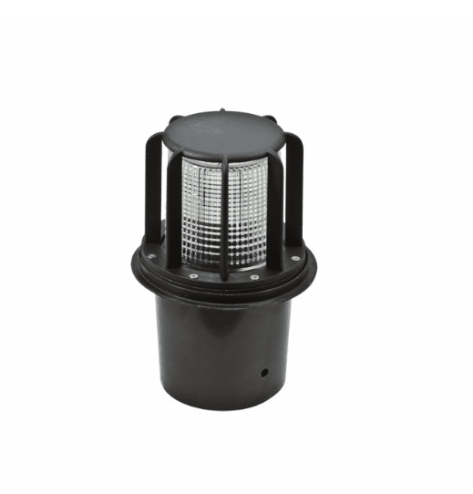 Dabmar Lighting LV15-L9-64K-B LED Cast Aluminum Beacon Well Light, Color Temperature 6400K, Black Finish